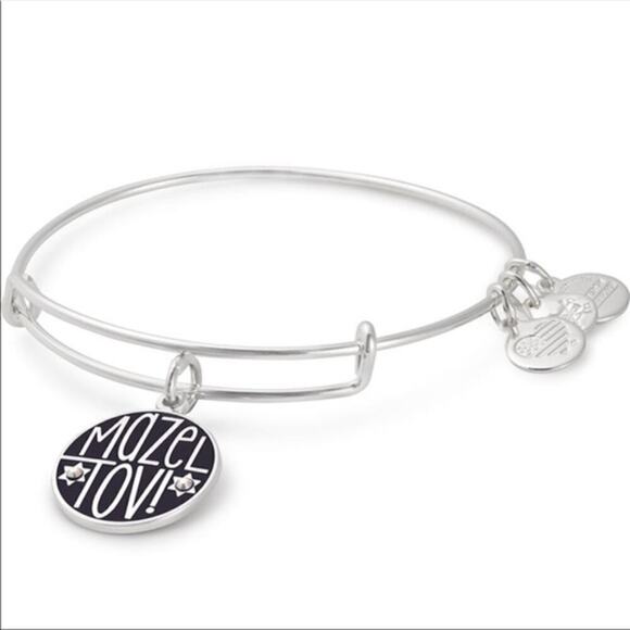 NWT Alex and Ani Mazel Tov Charm Bangle Good Luck Bracelet - Picture 1 of 1
